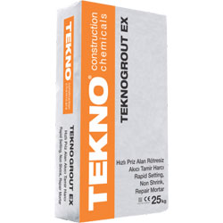 Teknogrout Ex Hızlı Priz Alan Rötresiz Akıcı Tamir Harcı